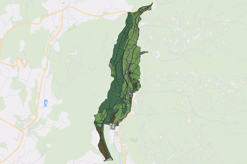 Kartenvorschau des Bodenverbrauchs der KG Wieting