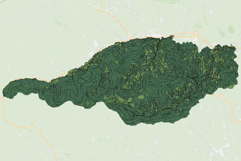 Kartenvorschau des Bodenverbrauchs der KG Feistritz