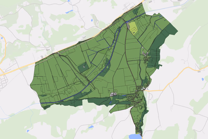 Kartenvorschau des Bodenverbrauchs der KG Hörzendorf