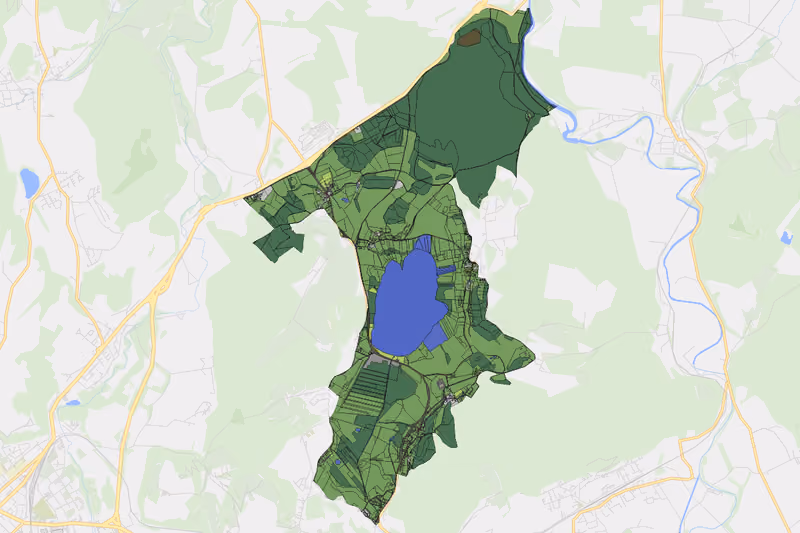 Kartenvorschau des Bodenverbrauchs der KG St. Georgen am Längsee