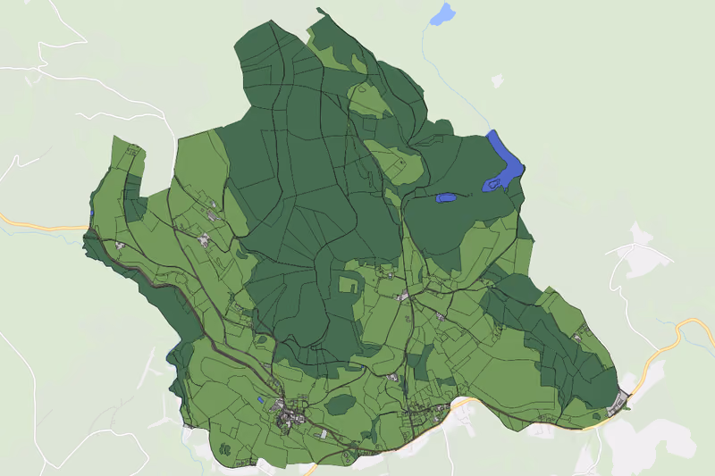 Kartenvorschau des Bodenverbrauchs der KG Sörg