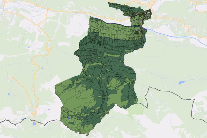 Kartenvorschau des Bodenverbrauchs der KG Möderndorf