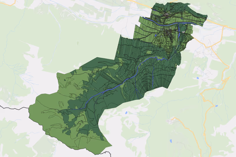 Kartenvorschau des Bodenverbrauchs der KG Rattendorf