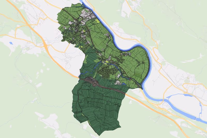 Kartenvorschau des Bodenverbrauchs der KG Feistritz an der Drau