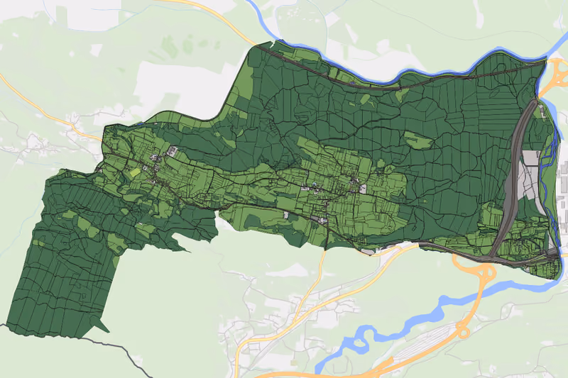 Kartenvorschau des Bodenverbrauchs der KG Hohenthurn