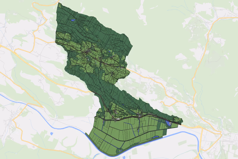 Kartenvorschau des Bodenverbrauchs der KG Kerschdorf im Gailtal