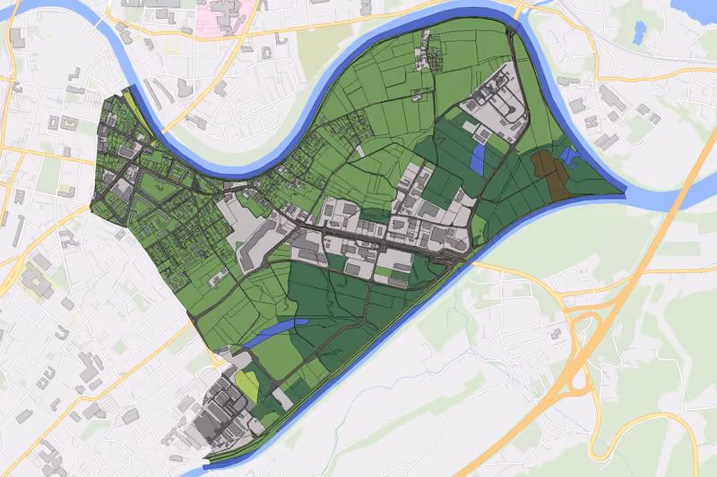 Kartenvorschau des Bodenverbrauchs der KG Perau