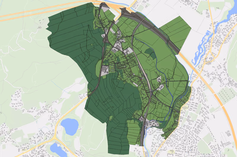 Kartenvorschau des Bodenverbrauchs der KG St. Ruprecht