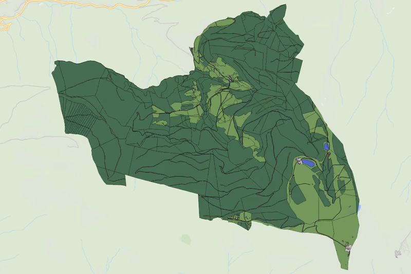 Kartenvorschau des Bodenverbrauchs der KG Sauerwald