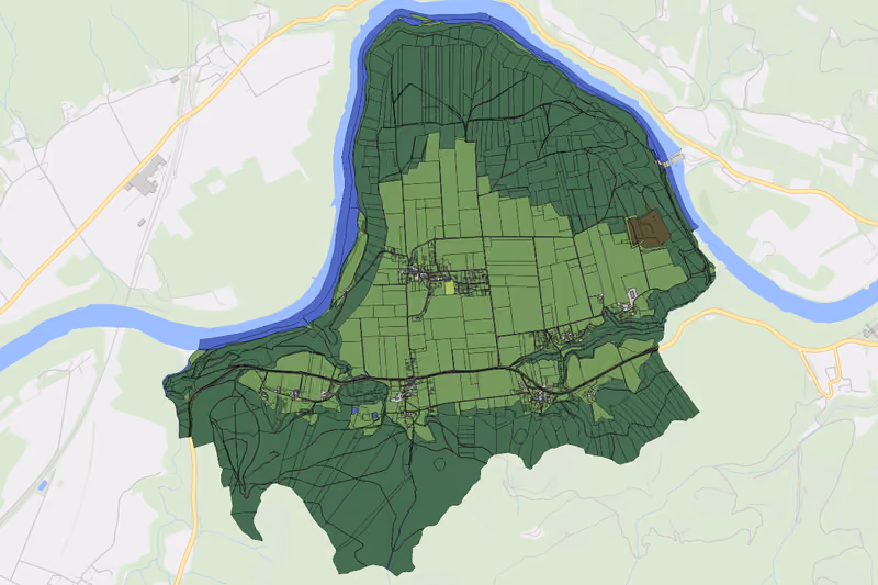 Kartenvorschau des Bodenverbrauchs der KG Schwabegg
