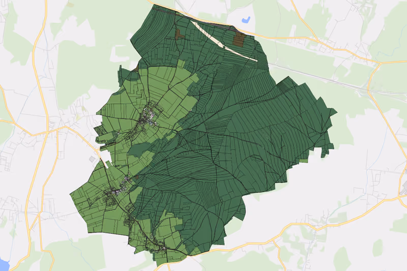 Kartenvorschau des Bodenverbrauchs der KG Gablern