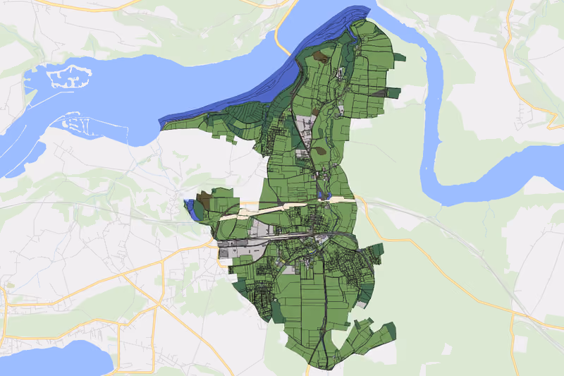 Kartenvorschau des Bodenverbrauchs der KG Kühnsdorf