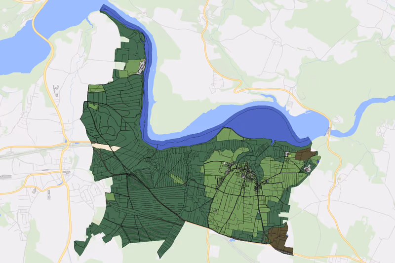 Kartenvorschau des Bodenverbrauchs der KG Pribelsdorf