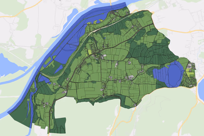 Kartenvorschau des Bodenverbrauchs der KG Stein