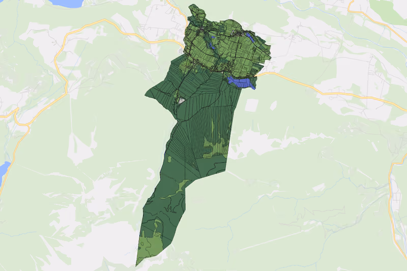 Kartenvorschau des Bodenverbrauchs der KG Enzelsdorf