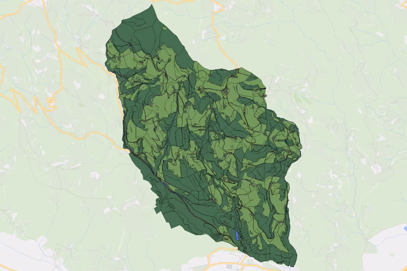 Kartenvorschau des Bodenverbrauchs der KG Haimburgerberg