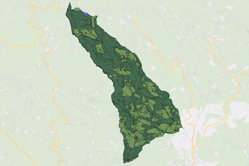 Kartenvorschau des Bodenverbrauchs der KG Kleindörfl