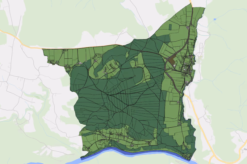 Kartenvorschau des Bodenverbrauchs der KG Kraßnitz