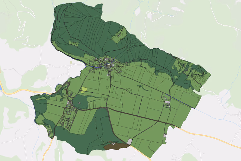 Kartenvorschau des Bodenverbrauchs der KG Mittertrixen