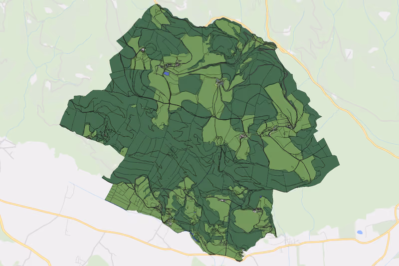Kartenvorschau des Bodenverbrauchs der KG Wandelitzen