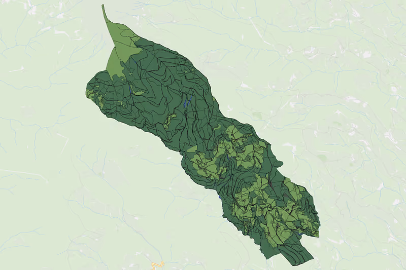 Kartenvorschau des Bodenverbrauchs der KG Wölfnitz