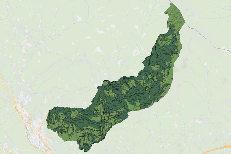 Kartenvorschau des Bodenverbrauchs der KG Görlitzen