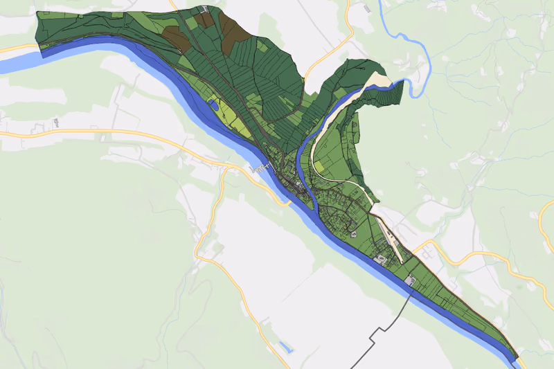 Kartenvorschau des Bodenverbrauchs der KG Lavamünd
