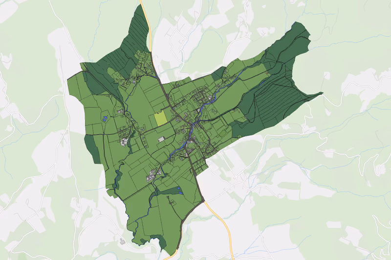 Kartenvorschau des Bodenverbrauchs der KG St. Georgen-Hartneidstein