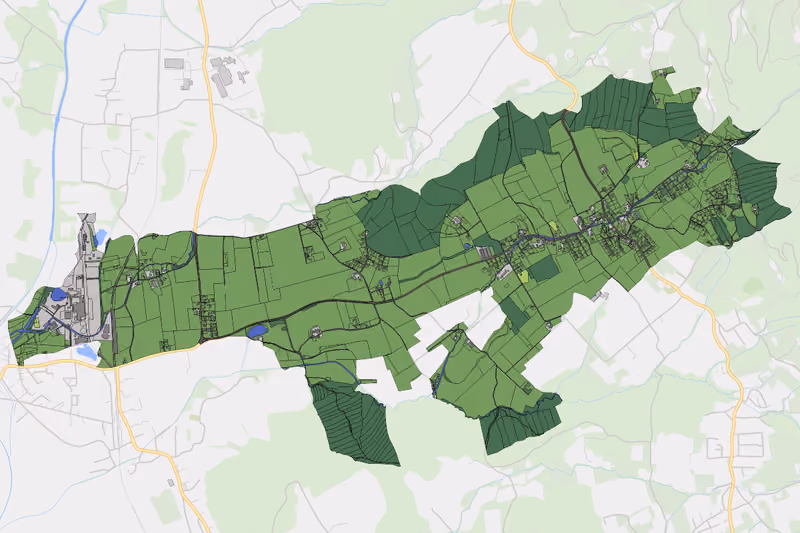 Kartenvorschau des Bodenverbrauchs der KG Eitweg