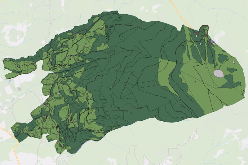 Kartenvorschau des Bodenverbrauchs der KG Hartelsberg