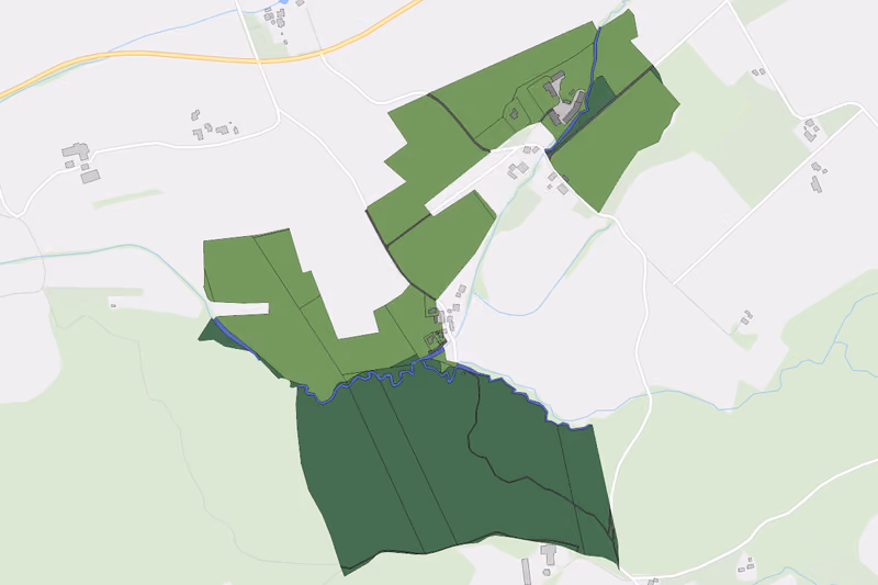 Kartenvorschau des Bodenverbrauchs der KG Mosern