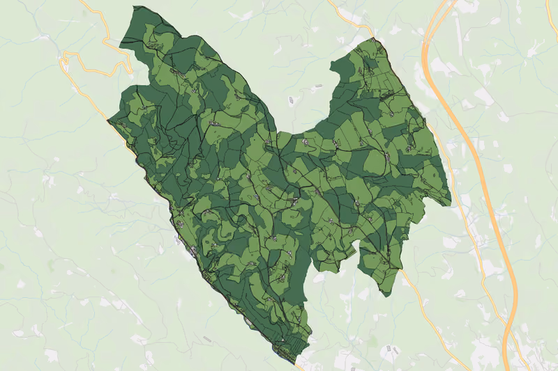 Kartenvorschau des Bodenverbrauchs der KG Oberleidenberg