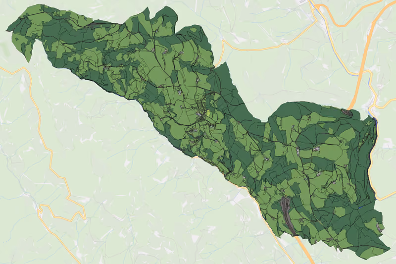 Kartenvorschau des Bodenverbrauchs der KG Gräbern-Prebl