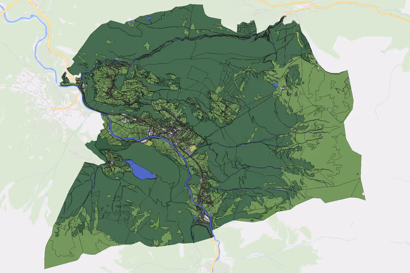 Kartenvorschau des Bodenverbrauchs der KG Ötz