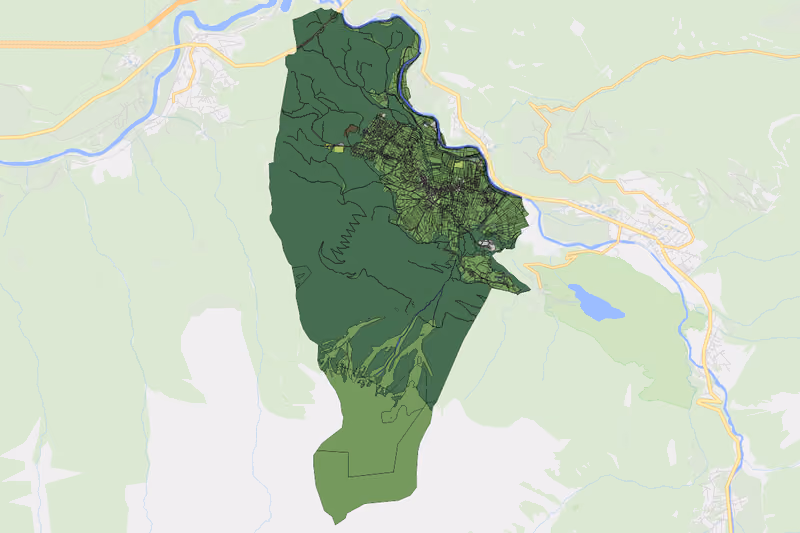 Kartenvorschau des Bodenverbrauchs der KG Sautens