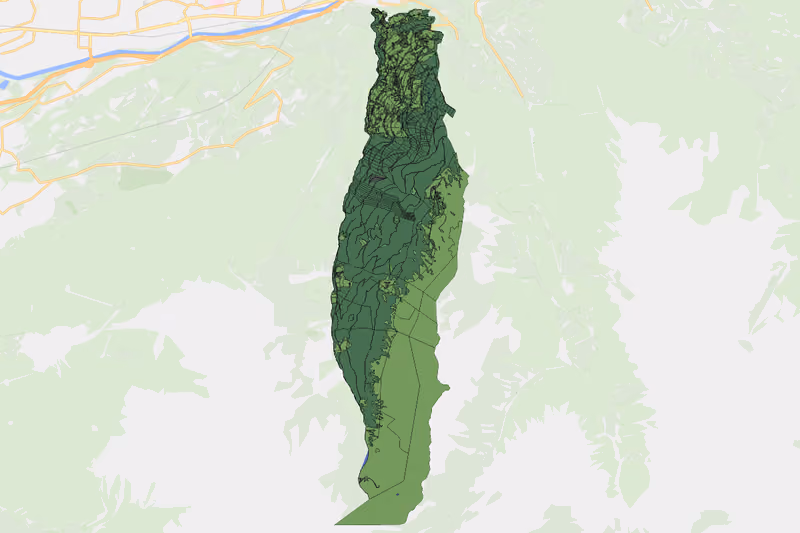 Kartenvorschau des Bodenverbrauchs der KG Großvolderberg