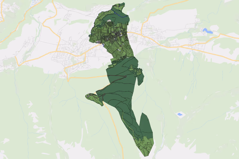 Kartenvorschau des Bodenverbrauchs der KG Birgitz
