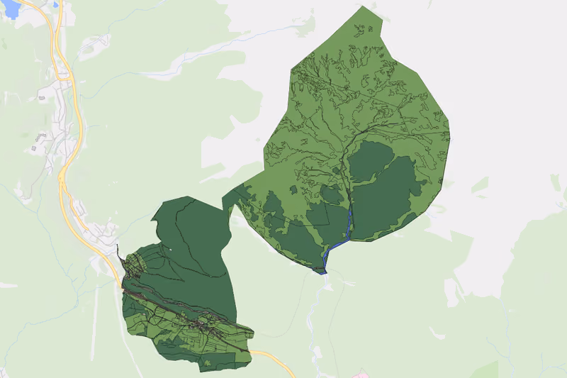 Kartenvorschau des Bodenverbrauchs der KG Leithen