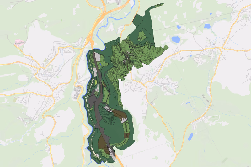 Kartenvorschau des Bodenverbrauchs der KG Vill