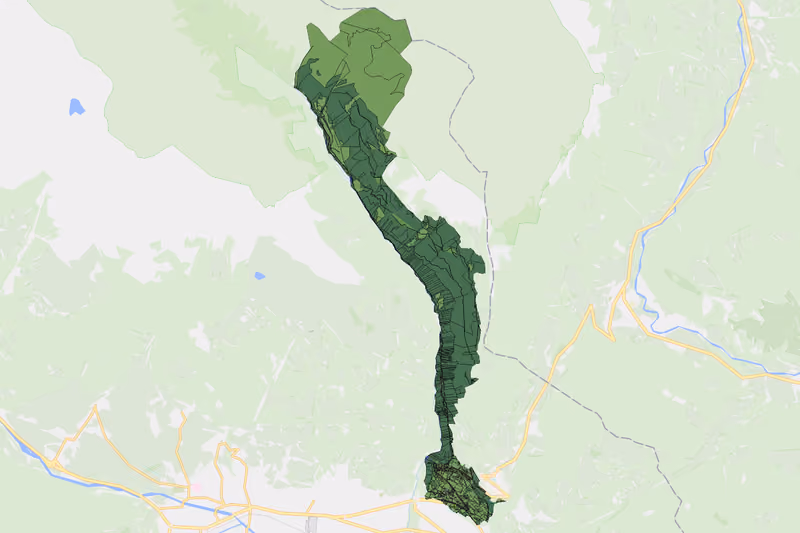 Kartenvorschau des Bodenverbrauchs der KG Göriach