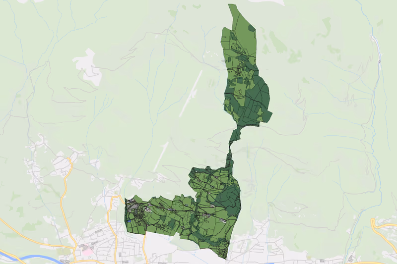 Kartenvorschau des Bodenverbrauchs der KG Untergaimberg