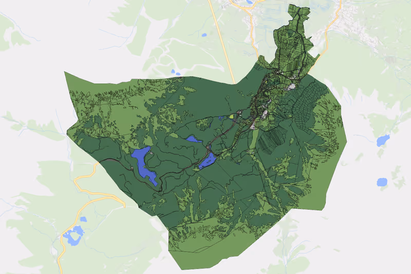 Kartenvorschau des Bodenverbrauchs der KG Biberwier