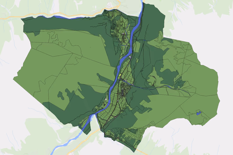 Kartenvorschau des Bodenverbrauchs der KG Elmen