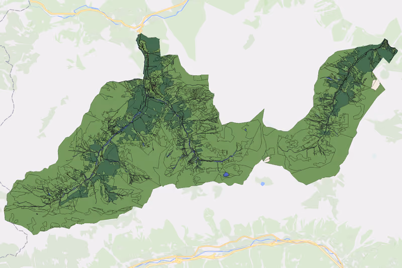 Kartenvorschau des Bodenverbrauchs der KG Kaisers