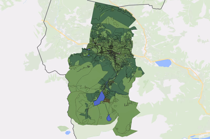 Kartenvorschau des Bodenverbrauchs der KG Tannheim
