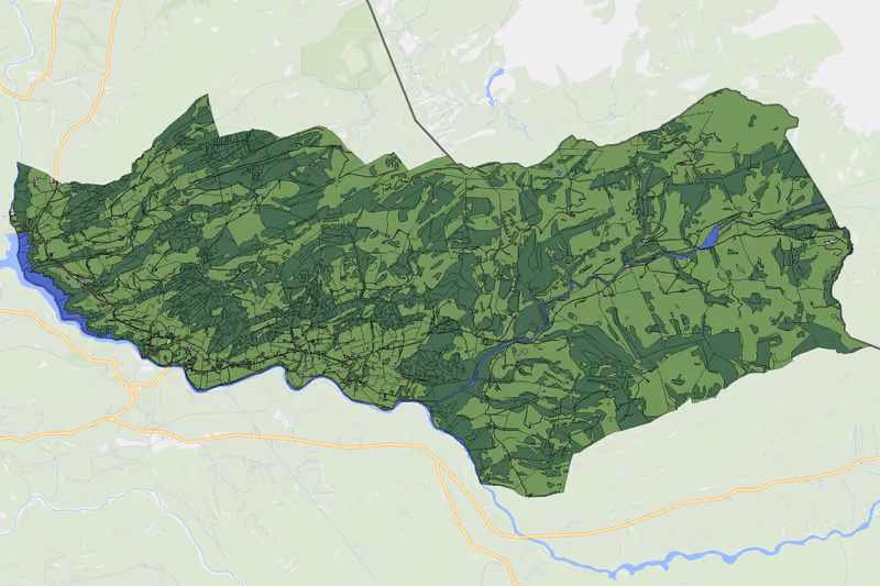 Kartenvorschau des Bodenverbrauchs der KG Bolgenach