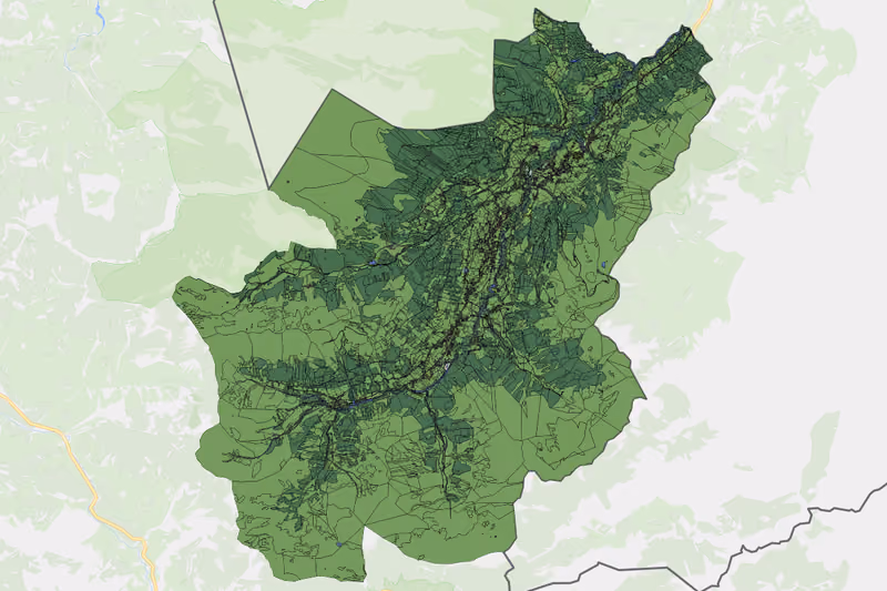 Kartenvorschau des Bodenverbrauchs der KG Mittelberg
