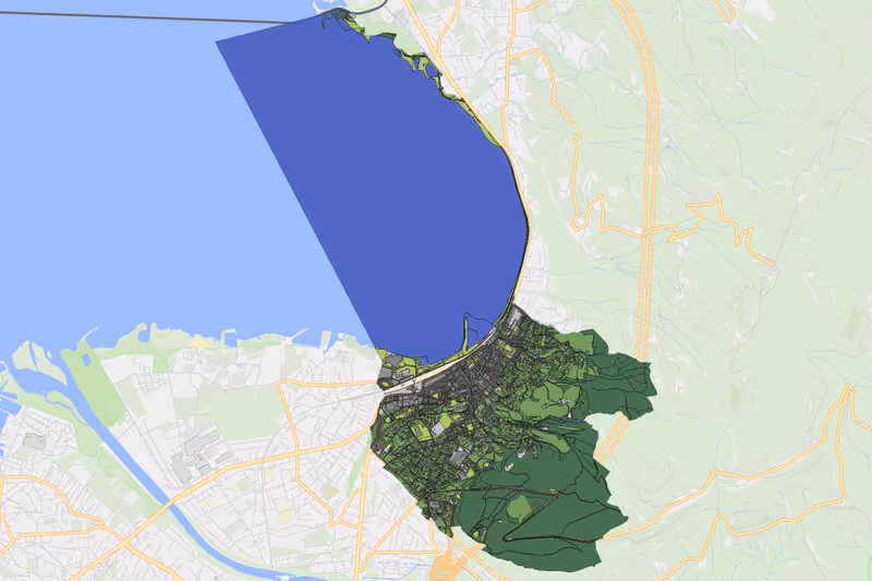 Kartenvorschau des Bodenverbrauchs der KG Bregenz